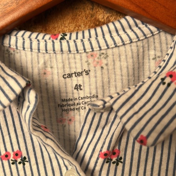 CARTER’S TODDLER GIRL 4T BUTTON-DOWN DRESS. EXCELLENT CONDITION. - Picture 3 of 5